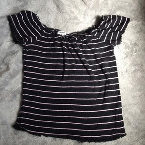 garage off the shoulder top!